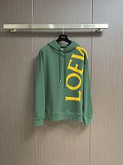 Loewe Relaxed Fit Hoodie Green - 1