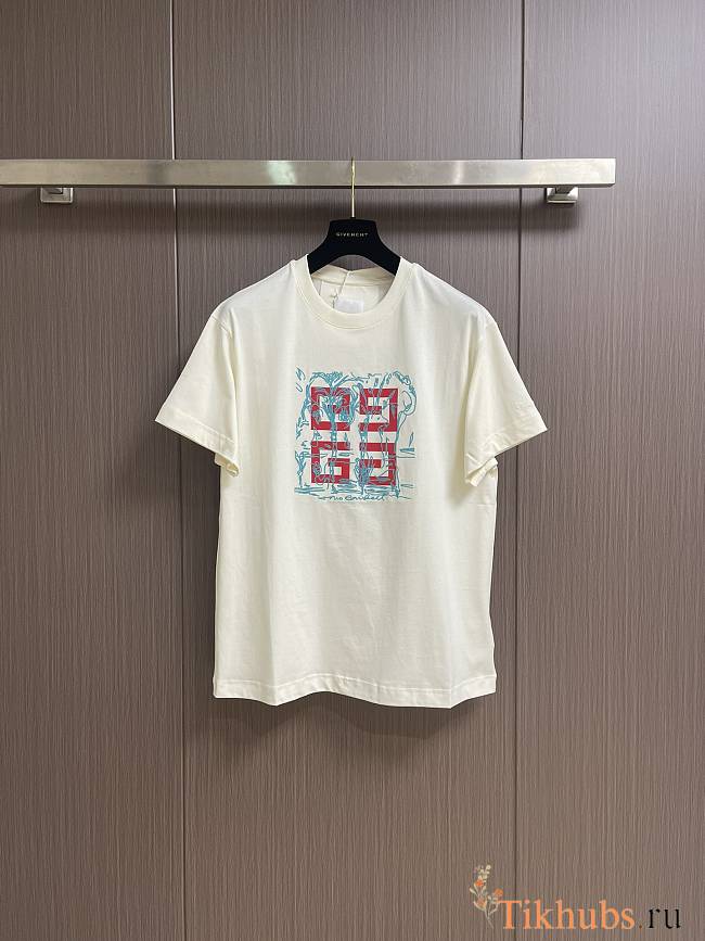 Givenchy Logo-embroidered Cotton T-shirt - 1