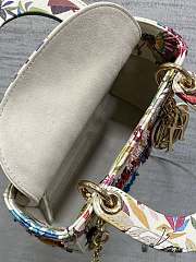 Dior Mini Lady Bag White Indian Garden 17cm - 2