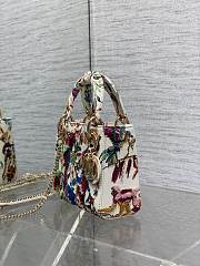 Dior Mini Lady Bag White Indian Garden 17cm - 3