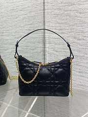 Dior Diorling Mini Bag Black with Chain 21x17x7cm - 4
