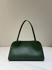 The Row Peggy Clutch Bag Green 28x16x12cm - 1