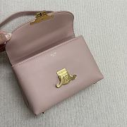 Celine Teen Nino Bag Calfskin Pink 20.5x13x8cm - 3