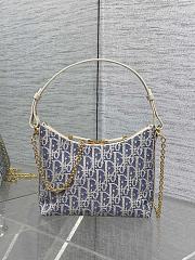 Dior 30 Montaigne Diorling Mini Bag Blue Chain 21x17x7cm - 4