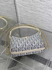 Dior 30 Montaigne Diorling Mini Bag Blue Chain 21x17x7cm - 2