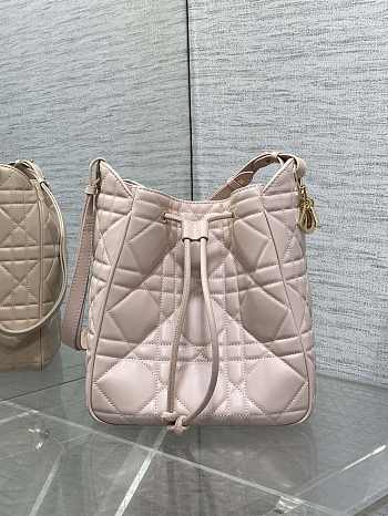 Dior D-Motion Bag Pink Gold 23x24x13cm