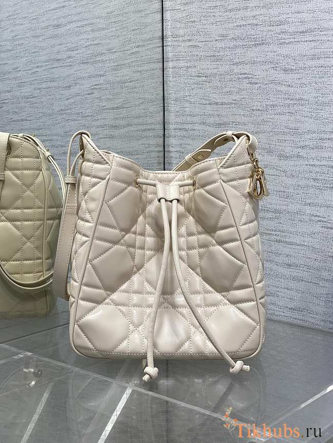 Dior D-Motion Bag White Gold 23x24x13cm - 1