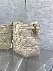 Dior D-Motion Bag White Gold 23x24x13cm - 5