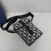 Dior Mini Hit the Road Vertical Blue Messenger Bag 20x13x7cm - 3
