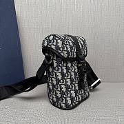Dior Mini Hit the Road Vertical Blue Messenger Bag 20x13x7cm - 2