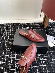 Chanel Red Loafer - 2