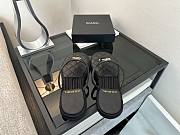 Chanel Raffia Black Slides - 3
