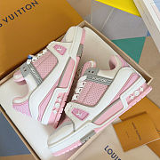 Louis Vuitton LV Trainer Pink Sneaker - 4