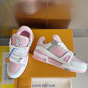 Louis Vuitton LV Trainer Pink Sneaker - 2