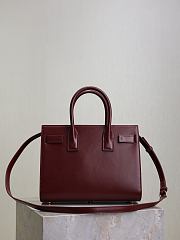 YSL Sac De Jour Bag Red Smooth Calfskin 26cm - 6