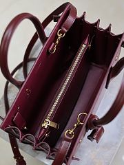 YSL Sac De Jour Bag Red Smooth Calfskin 26cm - 4