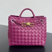 Bottega Veneta Small Andiamo Purple 25x22x10.5cm - 1