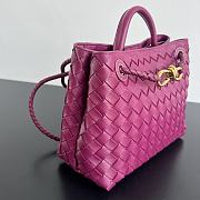 Bottega Veneta Small Andiamo Purple 25x22x10.5cm - 5