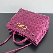 Bottega Veneta Small Andiamo Purple 25x22x10.5cm - 4