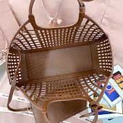 Miu Miu Leather Basket Cognac 40x21x15.5cm - 2