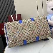 Gucci GG Multicolor Medium Duffle Bag Blue 45x30x24.5cm - 5