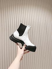 Louis Vuitton LV Ruby Flat Ankle White Boots - 4