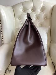 Hermes Birkin 40 Bag Brown Silver 40x40x24cm - 2