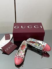 Gucci Women's Printed Ballet Pink Flat - 4