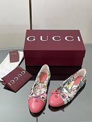 Gucci Women's Printed Ballet Pink Flat - 3