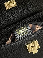 Dolce & Gabbana Small Sicily Black Handbag 18x11x6cm - 5
