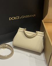 Dolce & Gabbana Small Sicily Beige Handbag 18x11x6cm - 3