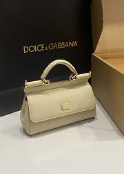 Dolce & Gabbana Small Sicily Beige Handbag 18x11x6cm - 2