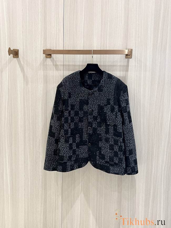 Louis Vuitton LV Denim Bouclette Collarless Jacket - 1