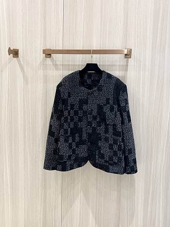Louis Vuitton LV Denim Bouclette Collarless Jacket