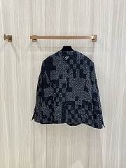 Louis Vuitton LV Denim Bouclette Collarless Jacket - 4