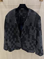 Louis Vuitton LV Denim Bouclette Collarless Jacket - 2