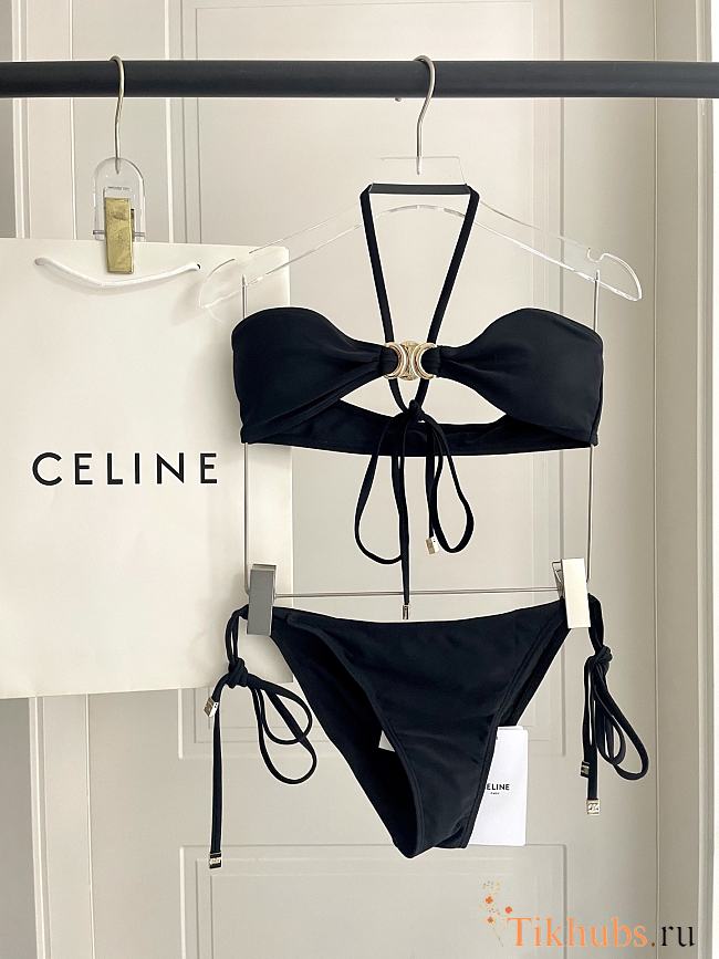 Celine Black Bikini 02 - 1