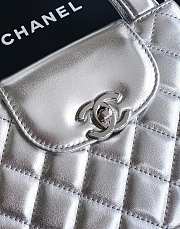 Chanel Mini Kelly Silver 13x19x7cm - 5