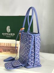 Goyard Mini Anjou Tote Bag Blue 20x20x10cm - 3