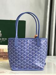 Goyard Mini Anjou Tote Bag Blue 20x20x10cm - 2