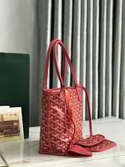 Goyard Mini Anjou Tote Bag Red 20x20x10cm - 2