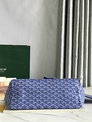Goyard Goyardine Monogram Tote Blue 34x15x28cm - 6