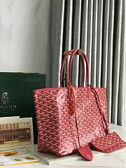 Goyard Goyardine Monogram Tote Red 34x15x28cm - 2