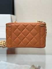 Chanel 24K Vanity Case Caramel Lambskin Gold 17cm - 4