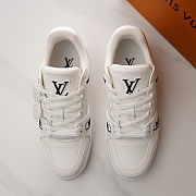 Louis Vuitton LV White Trainer Sneaker  - 5