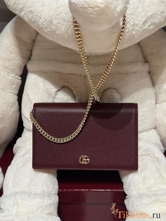 Gucci GG Marmont Wallet On Chain Red 20x12.5x4cm - 1