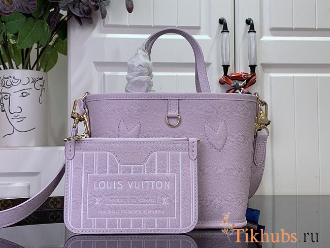 Louis Vuitton LV Neverfull Inside Out BB Purple 26.5x16.5x11cm - 1
