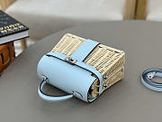 Hermes Kelly Picnic Mini Bag Light Blue Silver 19cm - 6