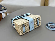 Hermes Kelly Picnic Mini Bag Light Blue Silver 19cm - 5
