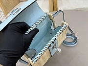 Hermes Kelly Picnic Mini Bag Light Blue Silver 19cm - 2